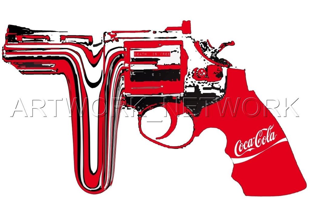 DEATH NYC - Large Print Painting "Gun Drip" Signed Numbered with COA kopen? Bied vanaf 1!