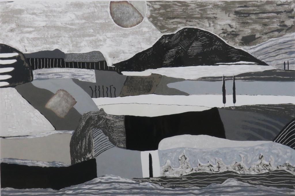 Ronald Boonacker: Zeefdruk, Night Sky I - Ingelijst kopen? Bied vanaf 80!
