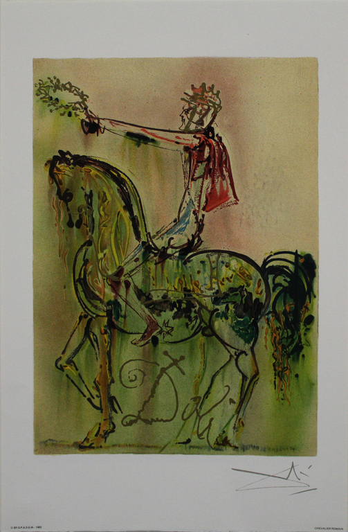 Salvador Dali - 'Chevalier Romain' - lithografie kopen? Bied vanaf 1!