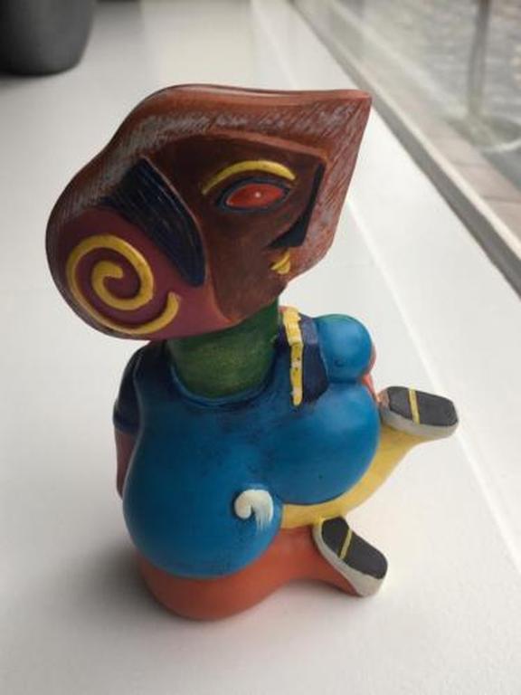 Clemens Briels, kleurrijk beeldje ''Statue of Liberality''(handgesigneerd) kopen? Bied vanaf 45!