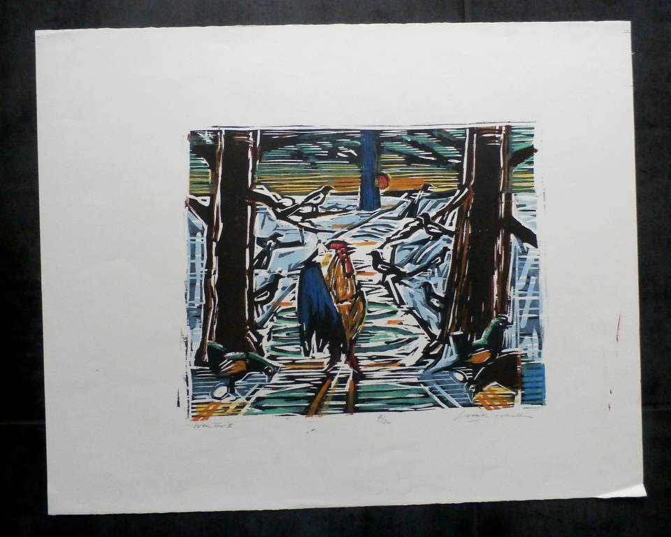 Luuk Scholten - Houtsnede - Winter II kopen? Bied vanaf 45!