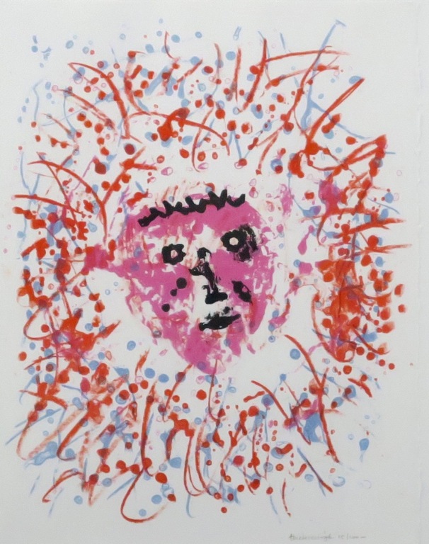 Jef Diederen: Litho, Mooi Hoofd - Ingelijst kopen? Bied vanaf 1!