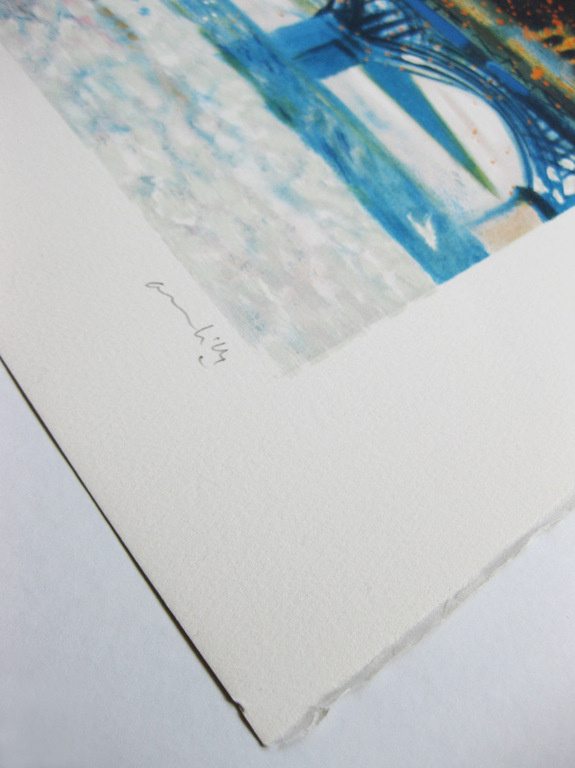 Paul Ambille  - 'Paris, Le pont neuf' - Kleuren litho - Handgesigneerd kopen? Bied vanaf 89!