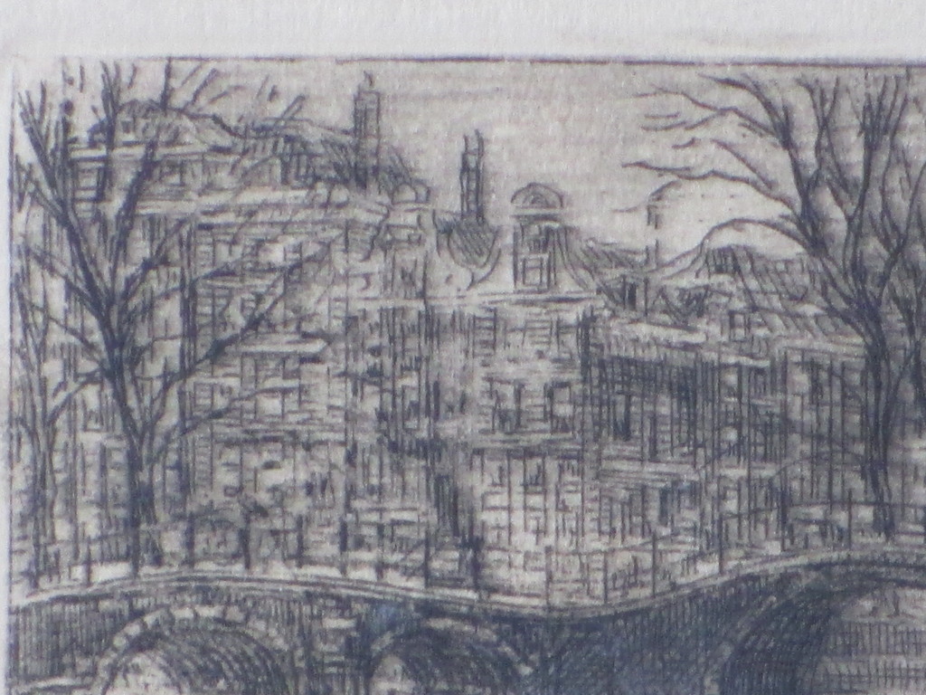 Eugene Rensburg, Grachtengezicht Amsterdam, Ets kopen? Bied vanaf 1!