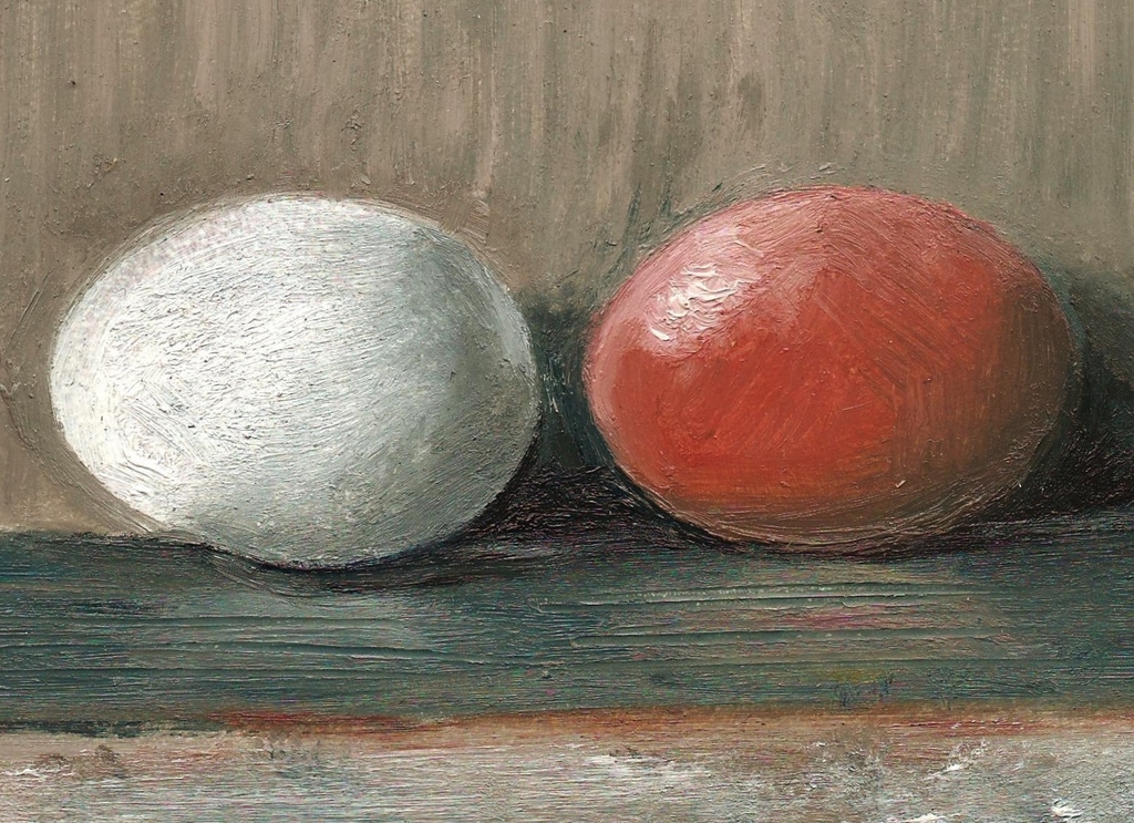 Jiddje, olieverf op paneel, stilleven met 2 eieren kopen? Bied vanaf 49!