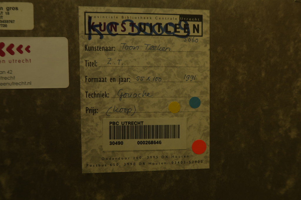 Toon Teeken: Zeefdruk, Z.T. - Ingelijst kopen? Bied vanaf 1!