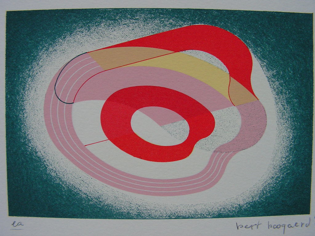 Bert Boogaard  -  zeefdruk  -  Compositie kopen? Bied vanaf 1!