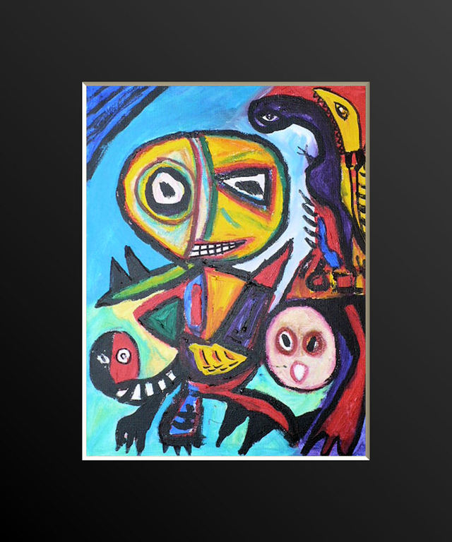 william remory; acryl op Canvaspaneel plus certificaat; vader met kind kopen? Bied vanaf 80!