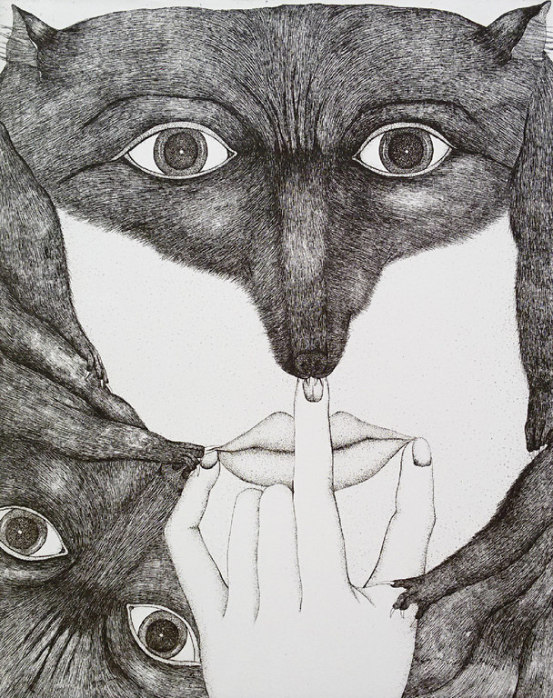 Katinka Niederstrasser - Vossenvrouw, ets kopen? Bied vanaf 50!