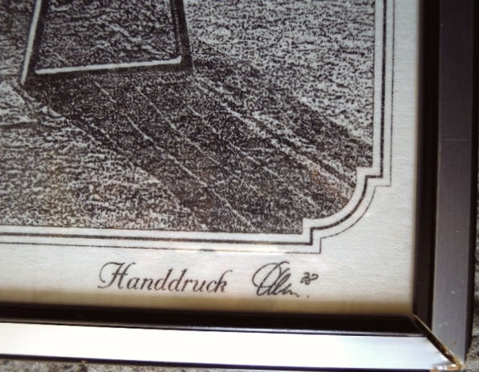 Grote originele ETS - DRESDEN uit 1928 - handdruk - 58 x35 cm = gesigneerd   kopen? Bied vanaf 5!