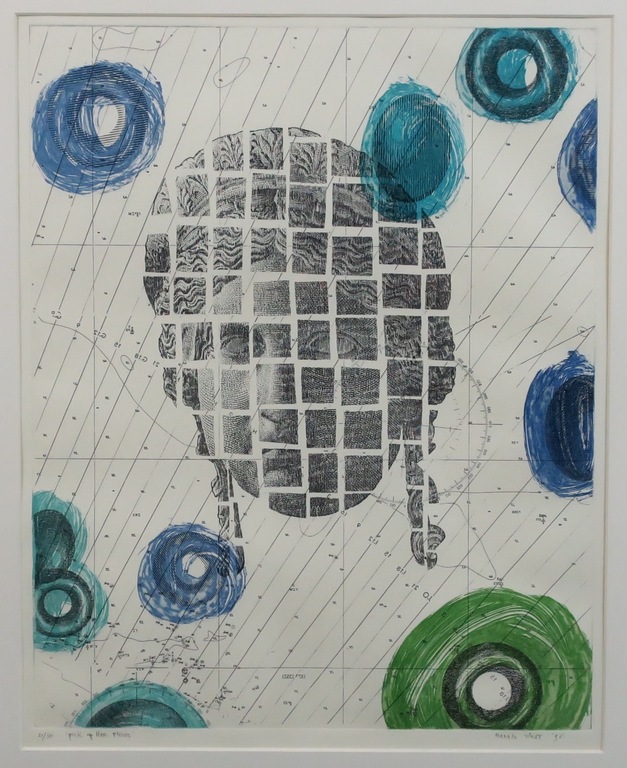 Harald Vlugt: Ets, Pick up her pieces - Ingelijst kopen? Bied vanaf 35!