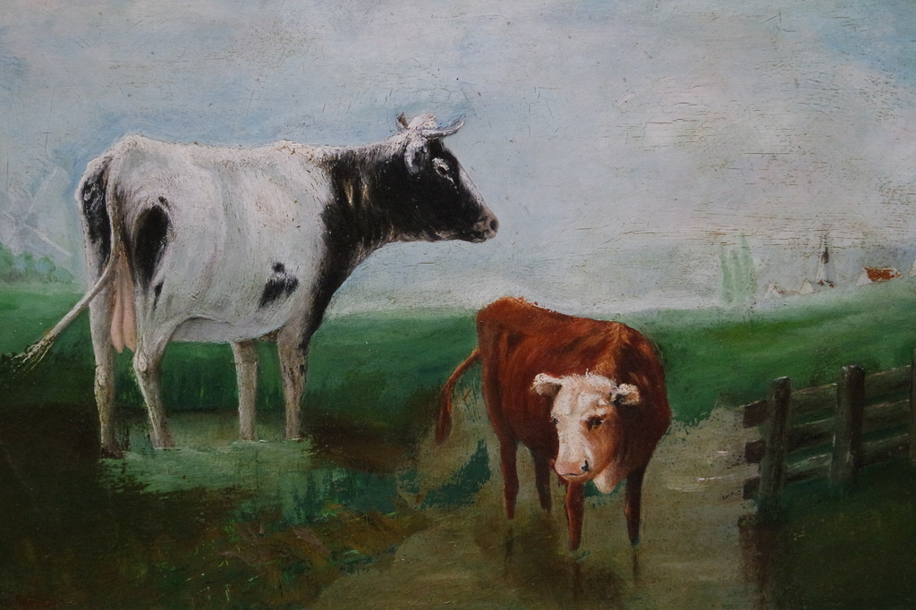 Petrus Marinus van Walcheren - olieverf op paneel - veegezicht - gesigneerd l.o. kopen? Bied vanaf 175!