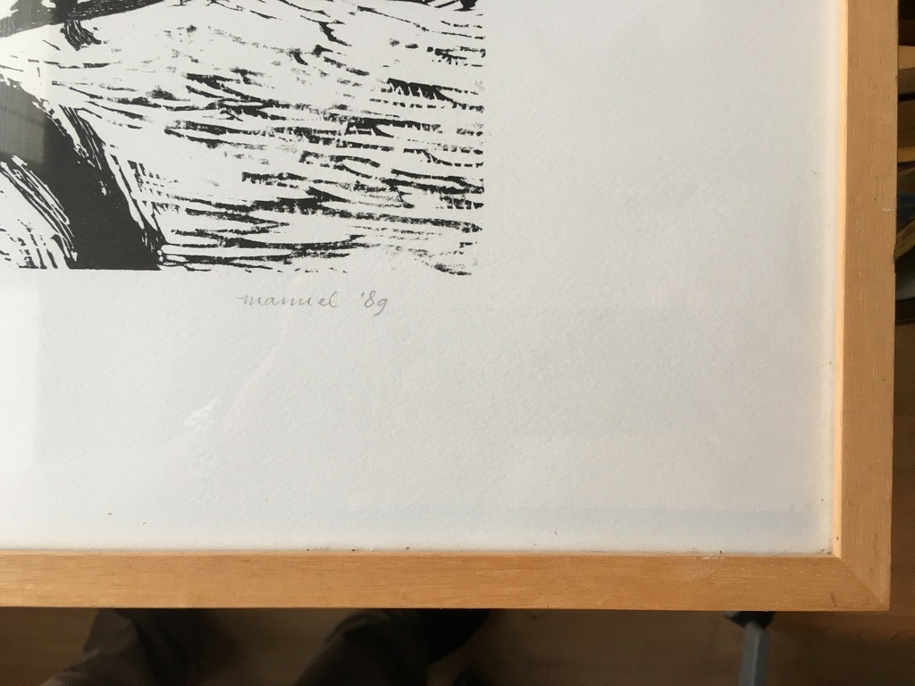 Manuel Kurpershoek, slaap (V/V), litho handgesigneerd, compleet met lijst kopen? Bied vanaf 35!