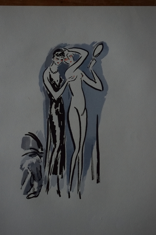 Kees van Dongen - Pochoir la Garconne - Twee Vrouwen verkocht voor € 250!