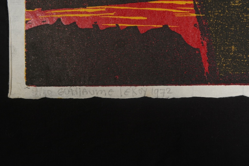 Guillaume Le Roy: Houtsnede, Abstracte compositie II kopen? Bied vanaf 70!