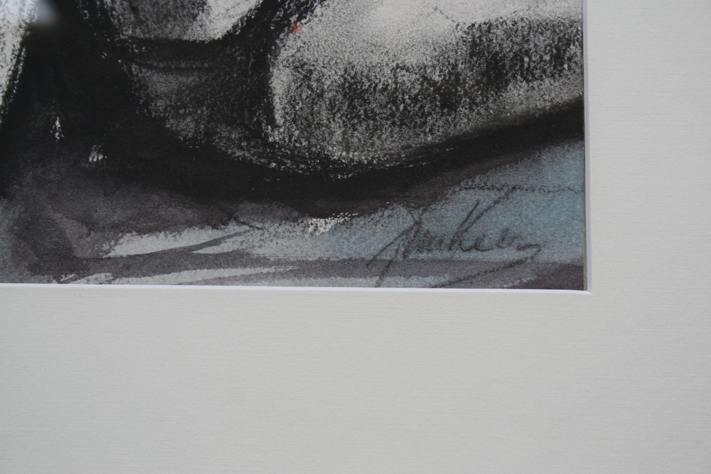 Jan van der Veer - Zittende naakte vrouw - gemengde techniek- gesigneerd kopen? Bied vanaf 90!