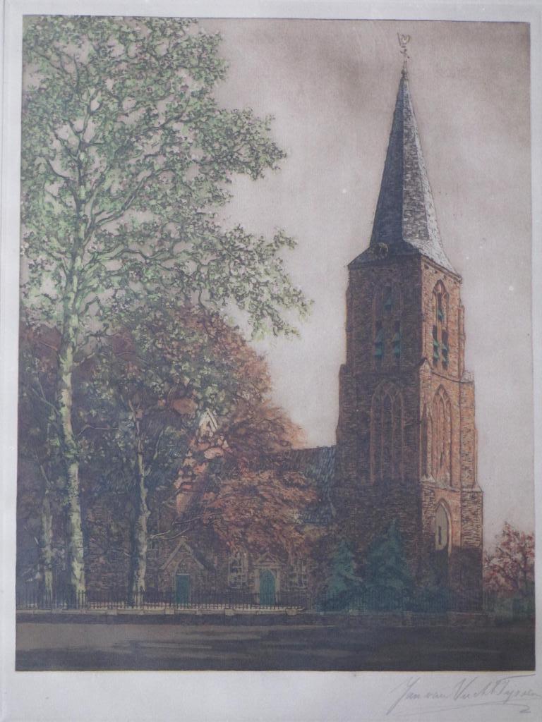 Jan van Vucht Tijssen, Kerk Neerbosch Nijmegen, Kleurets kopen? Bied vanaf 70!