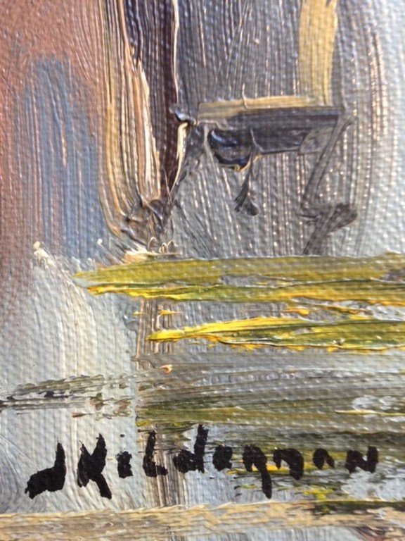 Jan Kelderman (1914-1990), Olieverf op doek, Brouwersgracht Amsterdam kopen? Bied vanaf 45!