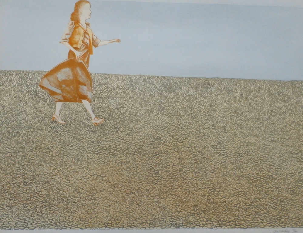 Aat verhoog - litho: Strand II verkocht voor € 35!