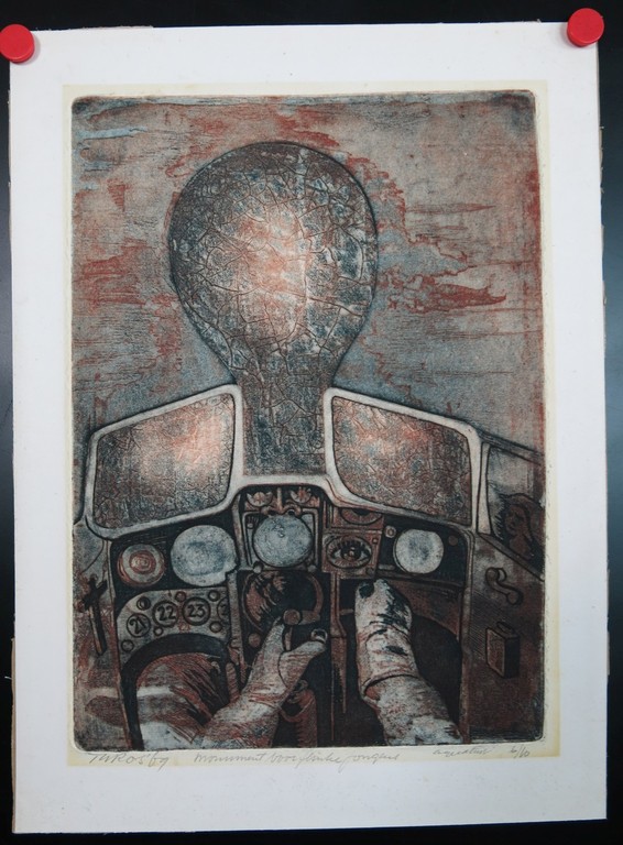 Theo Ros: Aquatint, Monument voor flinke jongens kopen? Bied vanaf 1!