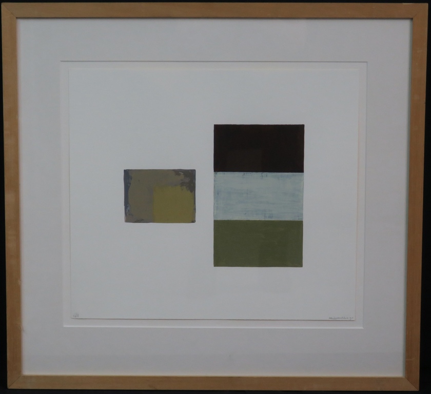 Bert Loerakker: Zeefdruk, Zonder titel -Ingelijst kopen? Bied vanaf 35!