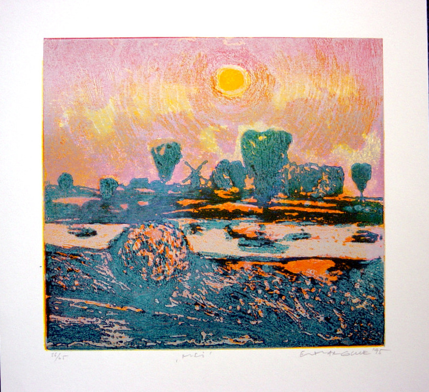 Elmar Gille - ets - Mei - warme voorjaarsdag kopen? Bied vanaf 69!