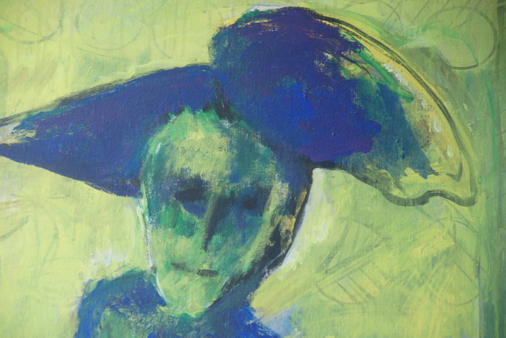 Rik van Iersel - "De Vraag"  - acryl op linnen - 1989 kopen? Bied vanaf 895!