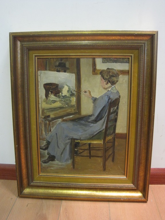 Jan Giesen 1900-1982 "portret van de Joffer Coba Ritsema" omstreeks 1940 kopen? Bied vanaf 1!