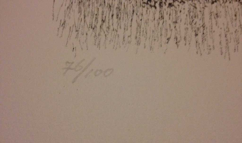 Metten Koornstra (1912-1978): Man in landschap, litho, 1984 kopen? Bied vanaf 1!