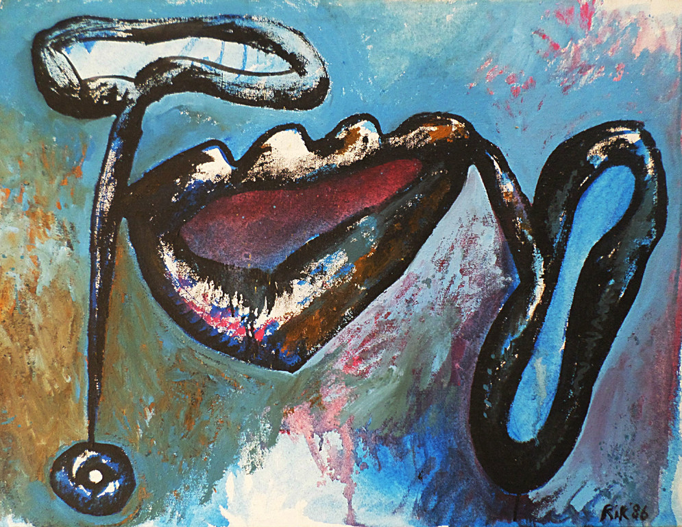 Laatste keer: Rik van Iersel - De kus, olieverf op doek verkocht voor € 150!