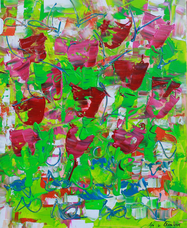 Lia van Leeuwen, Flowers II verkocht voor € 125!