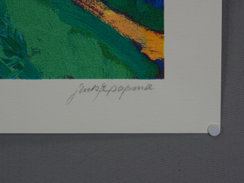 Jentsje Popma - Jentsje Popma: zeefdruk, Bollenveld kopen? Bied vanaf 50!