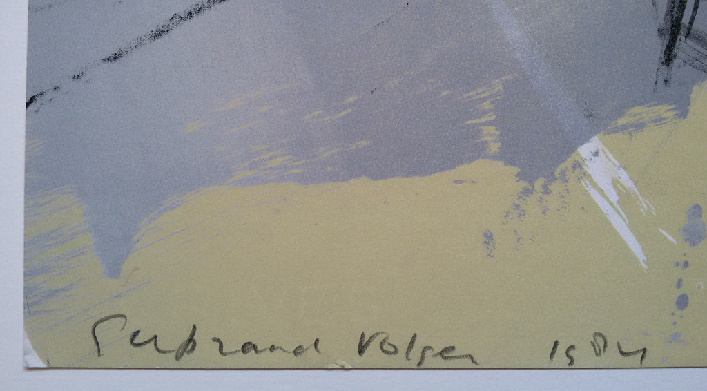 Gerbrand Volger - Abstracte voorstelling, litho (gemonteerd, groot) kopen? Bied vanaf 1!