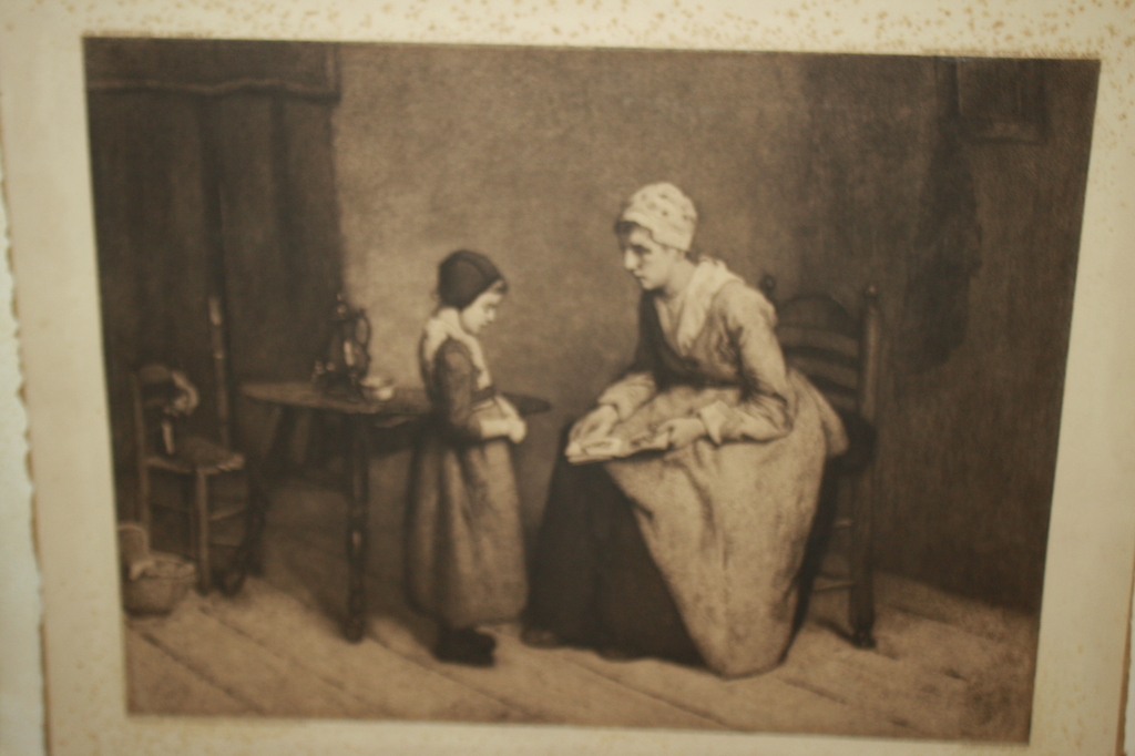 MOEDER en KIND - LAREN  - ALBERT NEUHUYS 1844 - 1914 kopen? Bied vanaf 1!