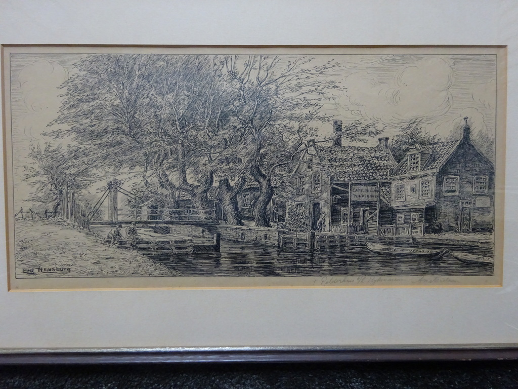 Eugene Rensburg  (  1872 – 1956 ) - ‘t Polderhuis b/h. Rijksmuseum. kopen? Bied vanaf 1!