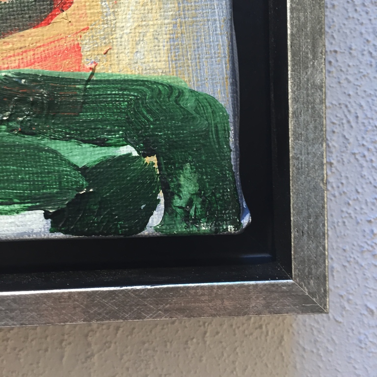JAN SIERHUIS ( CoBrA ) acryl op doek Titel: Mannetje met de zon kopen? Bied vanaf 1!