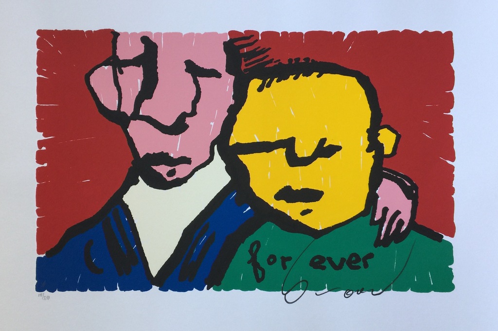 Herman Brood - Originele Kleurenzeefdruk: For Ever verkocht voor € 320!