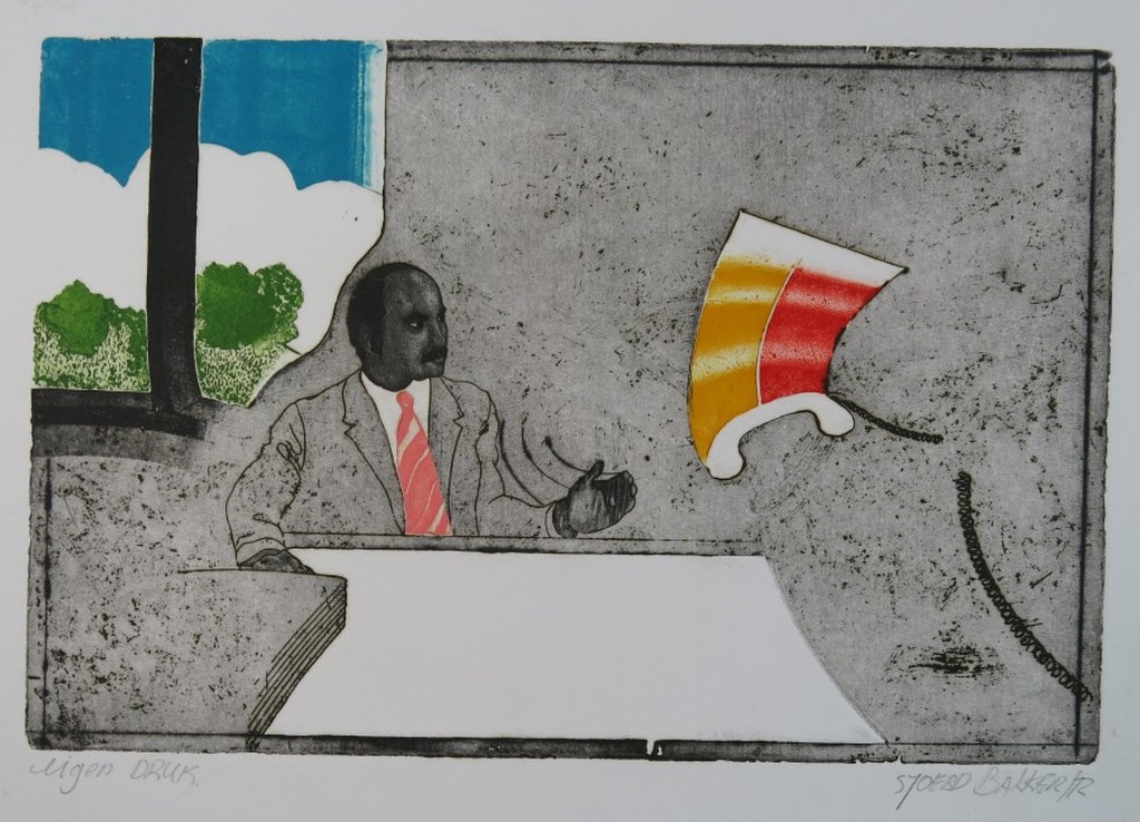 Sjoerd Bakker: Ets en Aquatint, Man kopen? Bied vanaf 1!