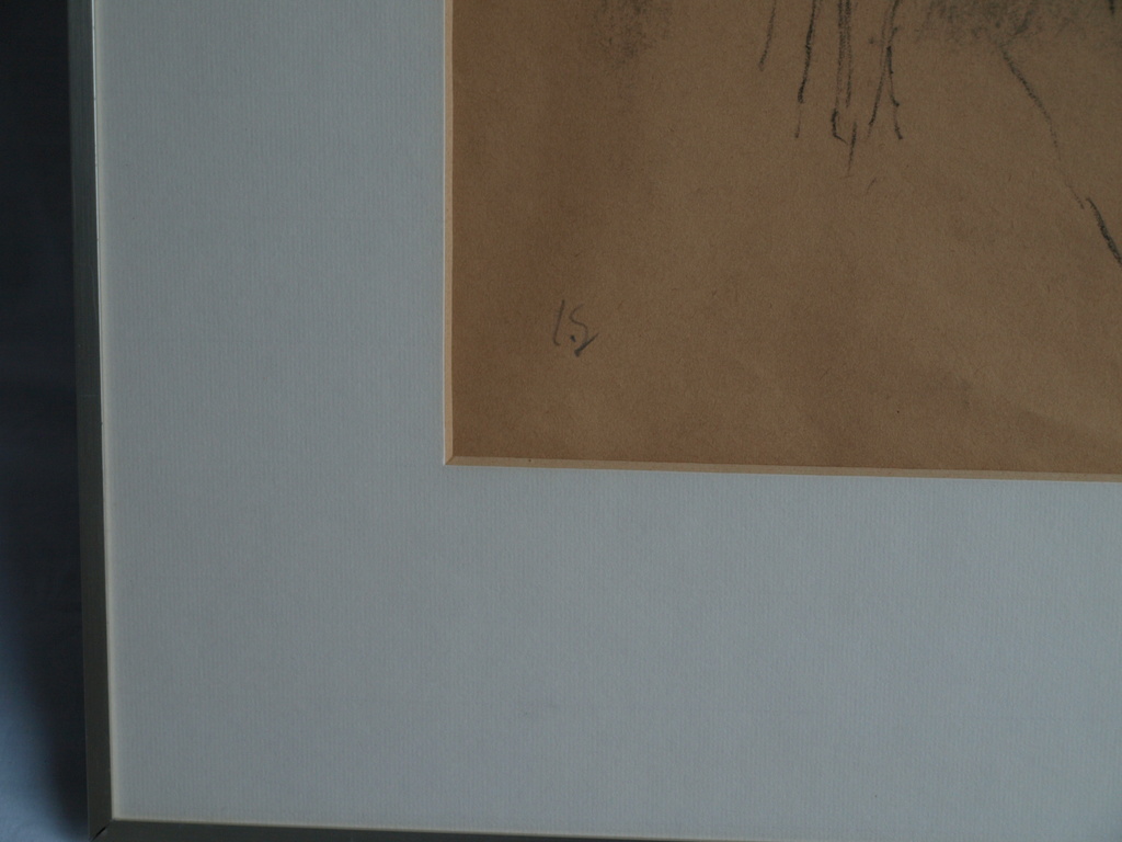 Jan Groenestein : Tekening , Koeien – gesigneerd & ingelijst – ca 1960 kopen? Bied vanaf 50!