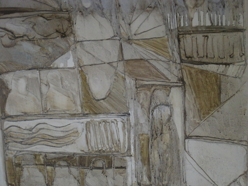 Indrukwekkend abstract figuratief Reliëf olieverf "Madonna" van Armand Campi  kopen? Bied vanaf 1!