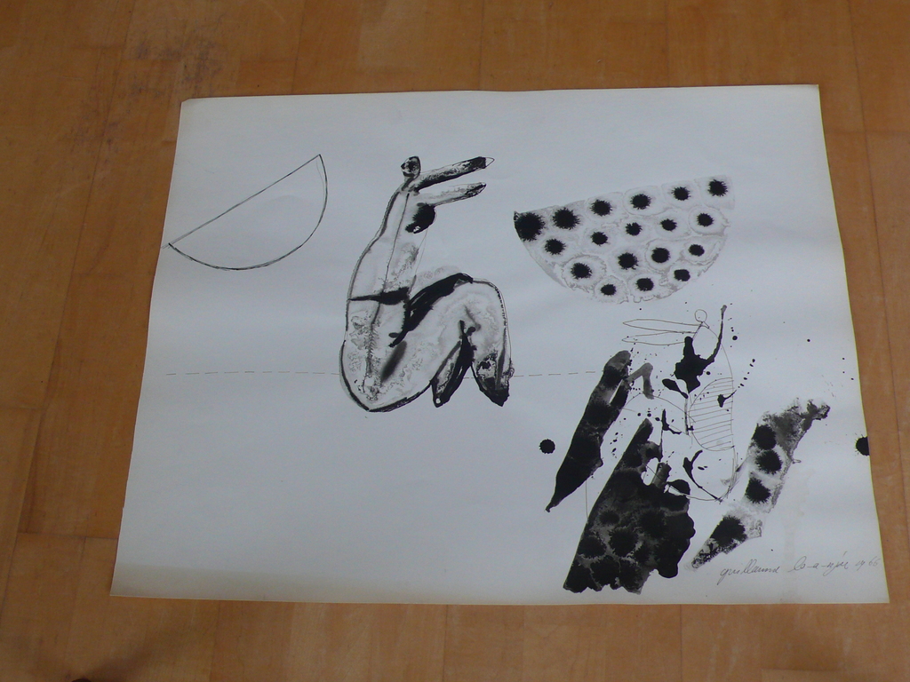 Guillaume Lo-A-Njoe, inkt op papier verkocht voor € 50!