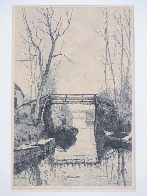 Jan Sirks, Punterende boer in Giethoorn, Ets verkocht voor € 45!