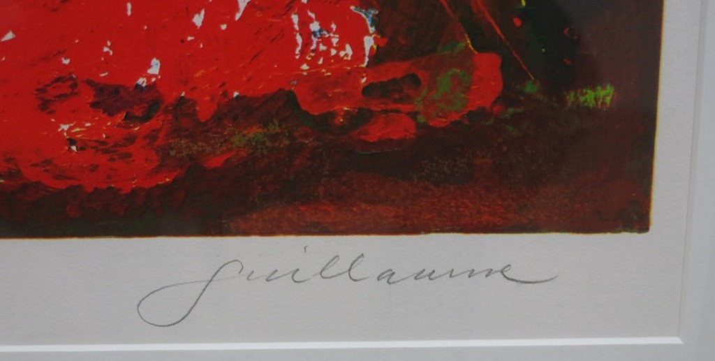 Guillaume Lo-A-Njoe: Litho, Z.T. - Ingelijst kopen? Bied vanaf 35!