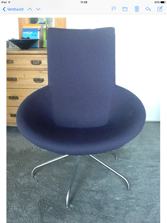 Ontwerp van Gerard van den Berg. Lounge-chair Nikita. Fabrikant Montis. kopen? Bied vanaf 100!