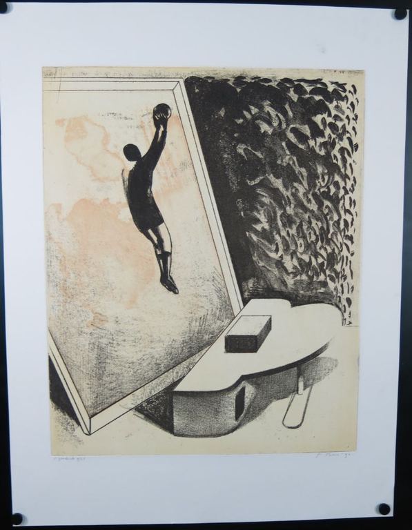 Peter Bes: Ets, Zonder titel kopen? Bied vanaf 30!