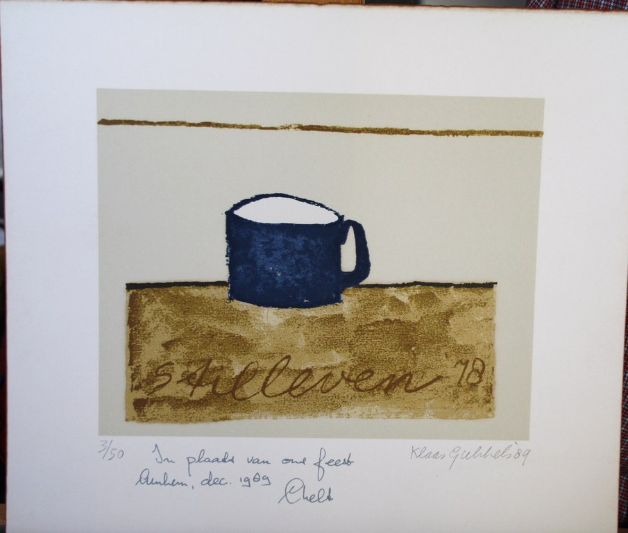 Klaas Gubbels, zeefdruk 'Stilleven '78' verkocht voor € 95!