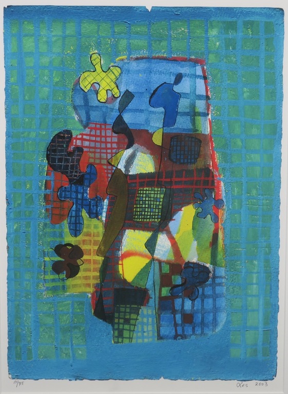 Anna Mes: Gicleedruk, Compositie I - Ingelijst kopen? Bied vanaf 35!