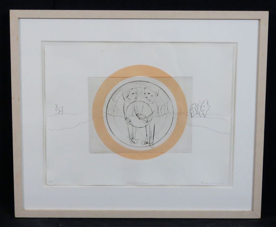 Rinke Nijburg: Ets en Litho, The snake's view - Ingelijst kopen? Bied vanaf 1!