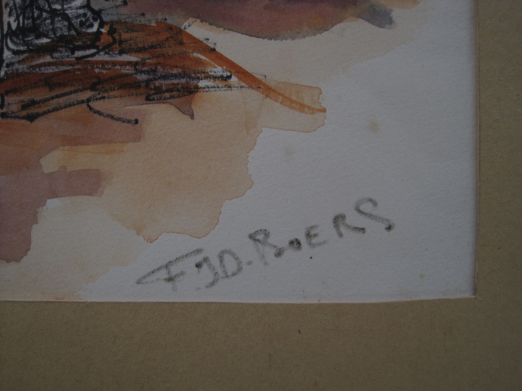 Zeldzaam mooi aquarel "Touareg met lastdieren in Sahara" Frans Boers 1912-1987  kopen? Bied vanaf 1!