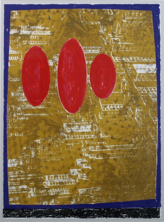 Jelis van Dolderen: Zeefdruk, Zonder titel - Ingelijst  kopen? Bied vanaf 50!